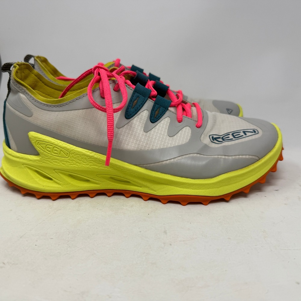 Keen Trail Running Shoes Womens 9 1028060 Grey Yellow Pink EUC